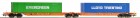 67432 Roco Double unit container car Wascosa with containers